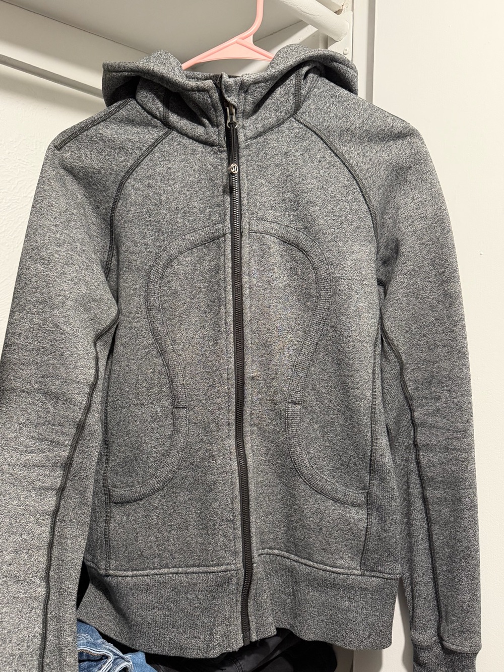 Lululemon Gray Scuba Zip-Up Hoodie - Picture 1 of 4